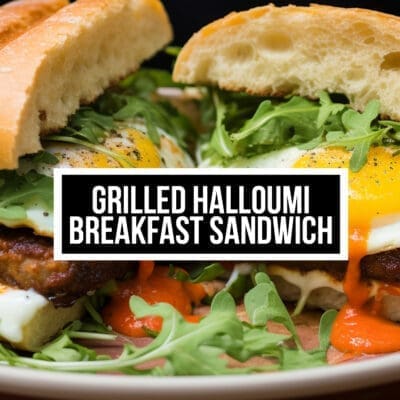 Grilled Halloumi Breakfast Sandwich