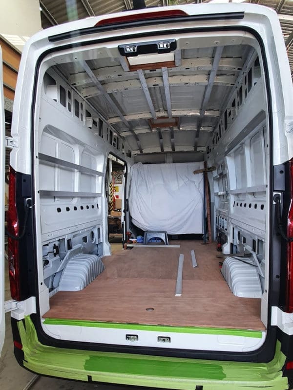 Scotty BOXA Van Build Empty
