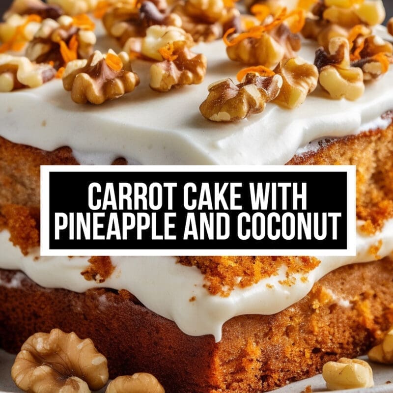 Carrot Cake with Pineapple and Coconut Recipe
