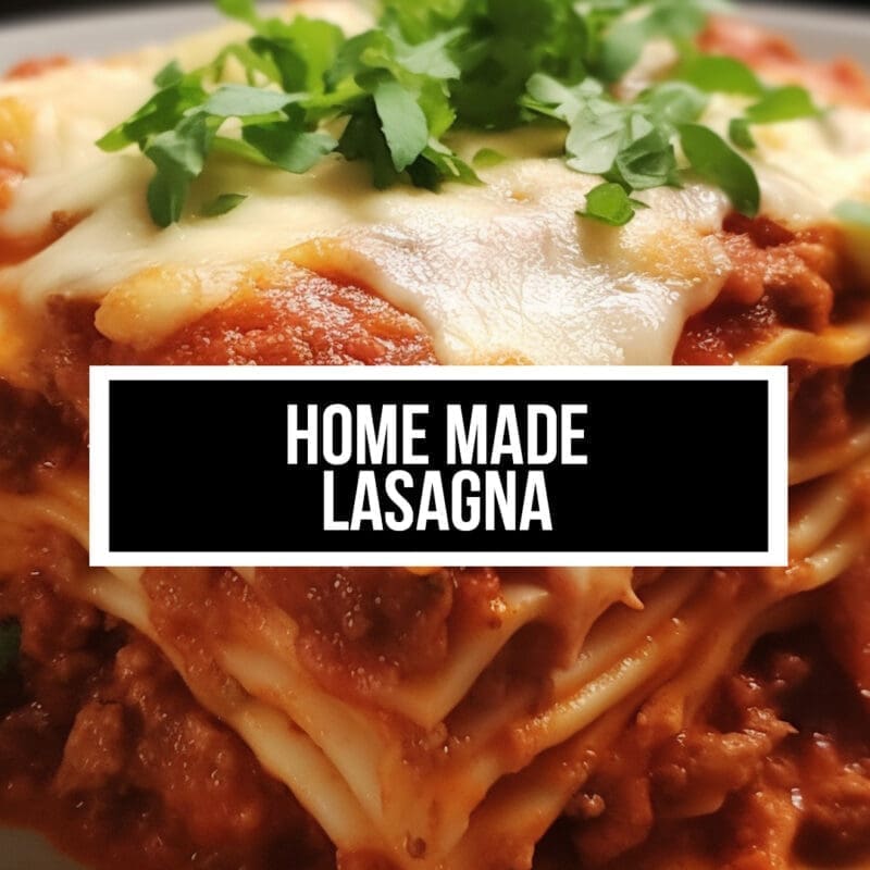 Home Made Lasagna Recipe