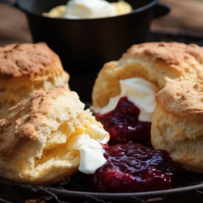 Scones with Raspberry & Pomegranate Jam!