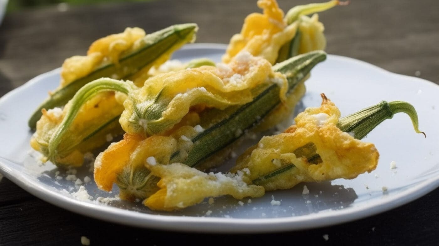 Zucchini Flowers & Ricotta