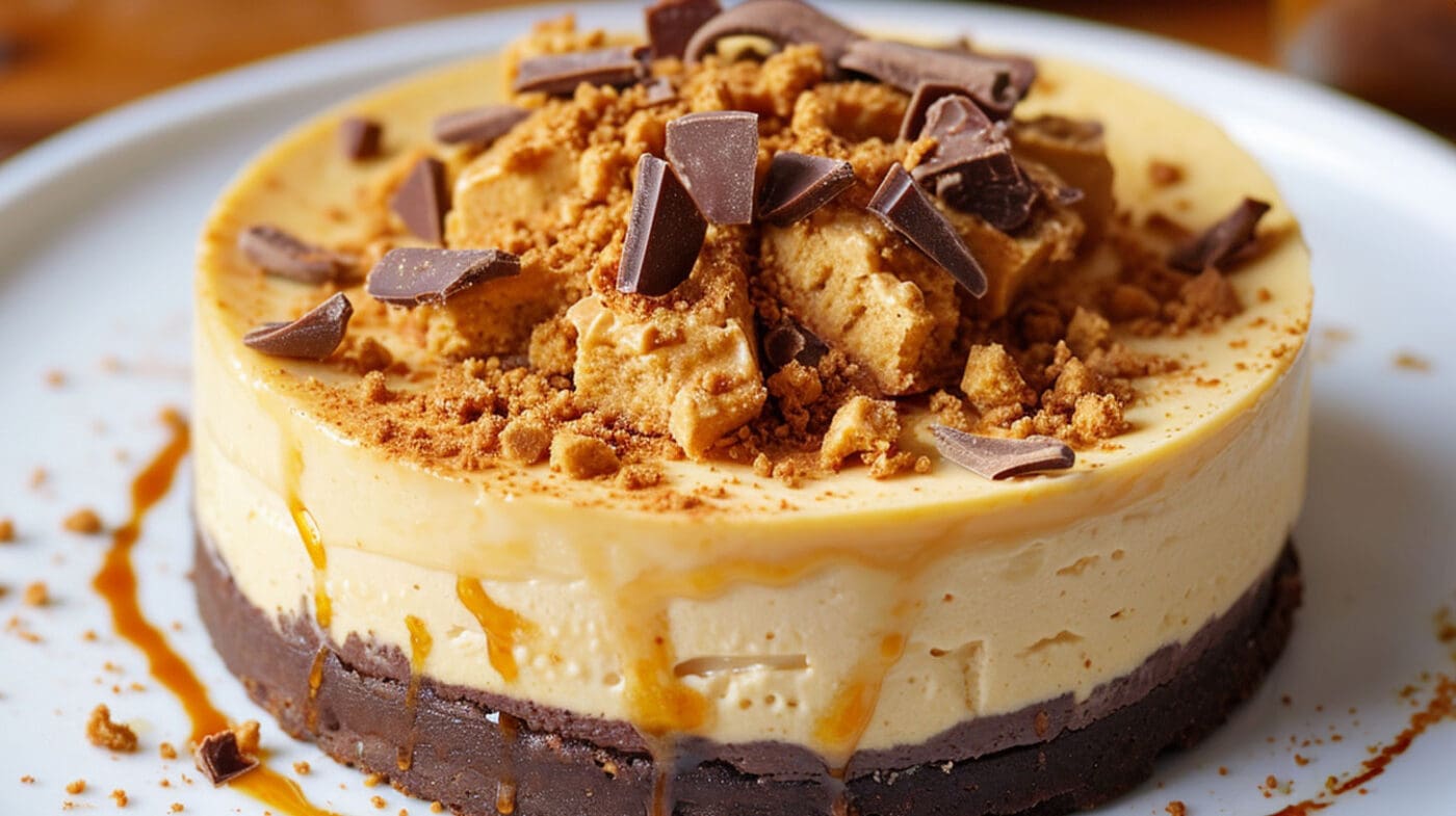 Baileys Butterscotch Honeycombe Cheesecake