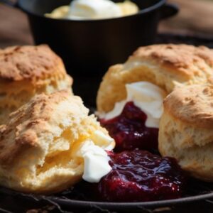 Scones with Raspberry & Pomegranate Jam!