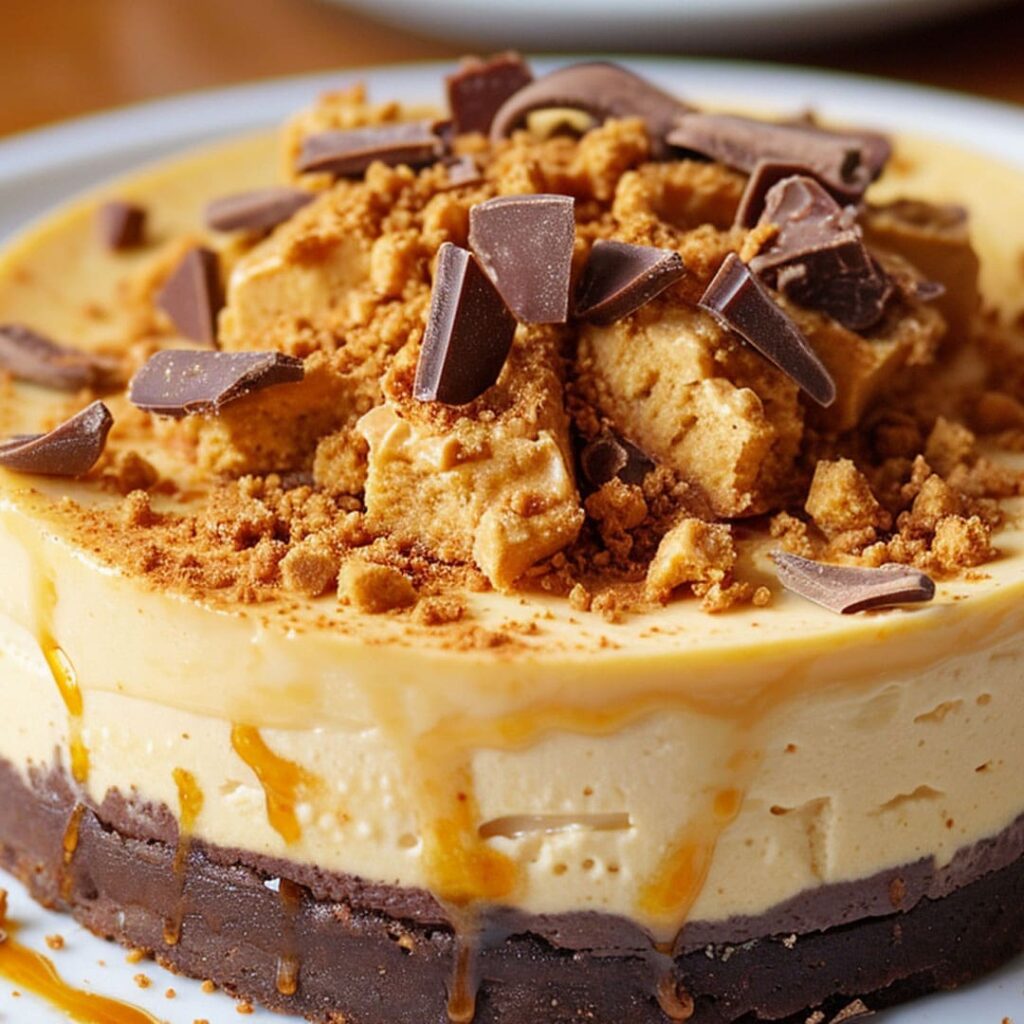 Baileys Butterscotch Honeycombe Cheesecake