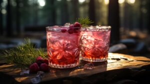 A Burt Reynolds Cocktail in a tall glass with a pineapple wedge and cherry garnish.