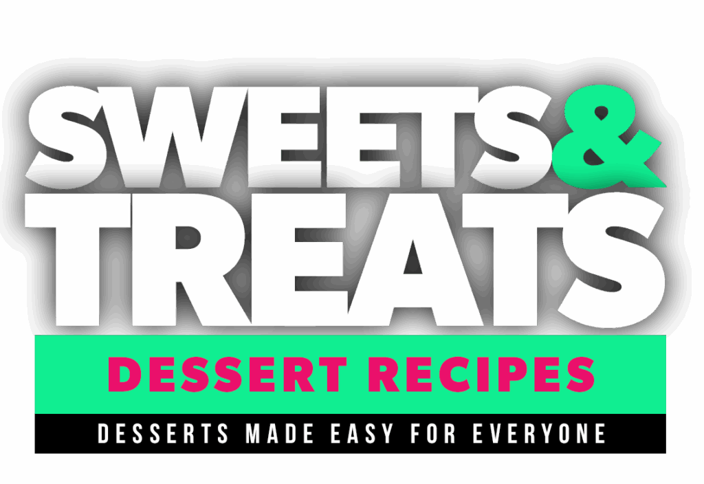 Sweets & Treats Dessert Recipes book title graphic