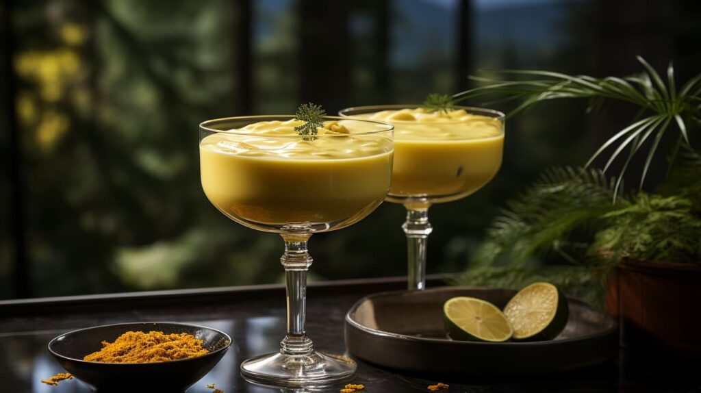 A Fluffy Duck Cocktail in a tall glass, showing a creamy, frothy head, and garnished with an orange slice.