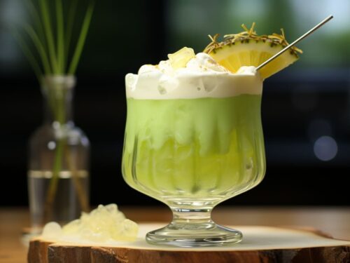 ガラス細工　Midori Midori Splice Cocktail: The Ultimate Creamy Tropical Drink